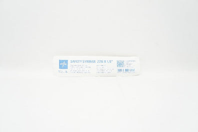 Medline SYRS103227 Safety Syringes with Needle 3 mL, 22G x 1.5inch